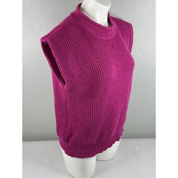 New In Collection Women Small Pink Franchesca Knit Vest Sweater Sleeveless NWT - Picture 3 of 9
